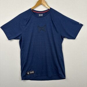 TAPOUT Men's‎ Medium Blue 100% Polyester Shirt We Dare You To Test Your Limits